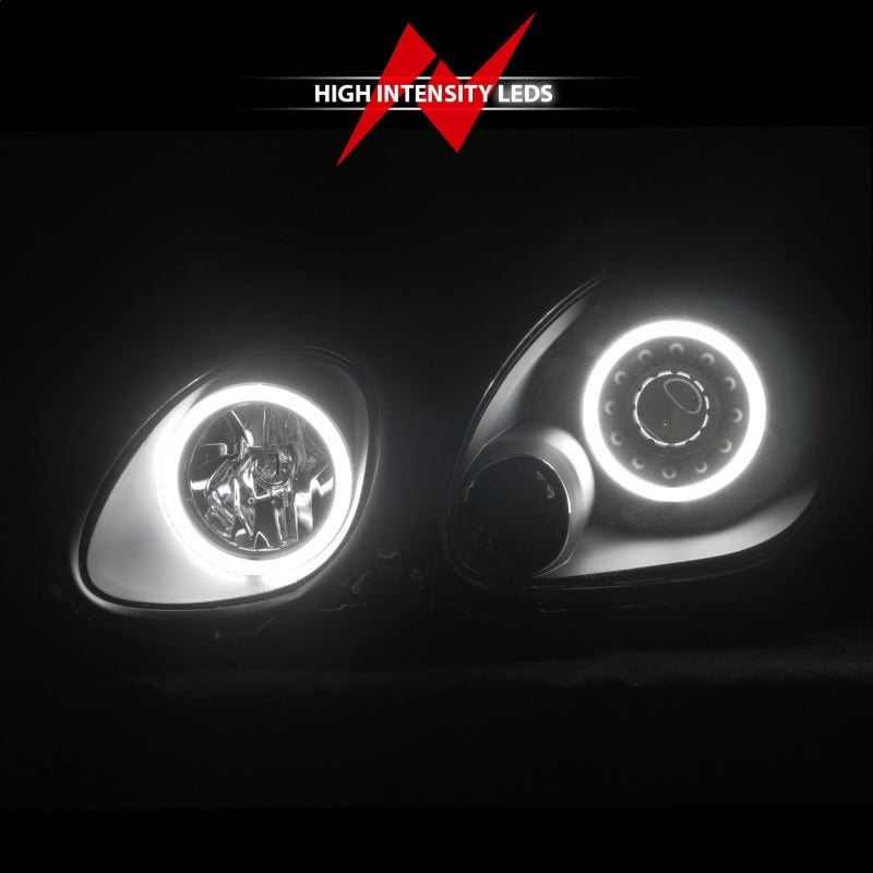 ANZO 1998-2005 Lexus Gs300 Projector Headlights w/ Halo Black - Burkken Auto Parts