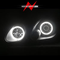 ANZO 1998-2005 Lexus Gs300 Projector Headlights w/ Halo Black - Burkken Auto Parts