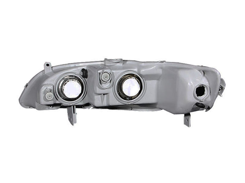ANZO 1998-2002 Honda Accord Crystal Headlights Black - Burkken Auto Parts