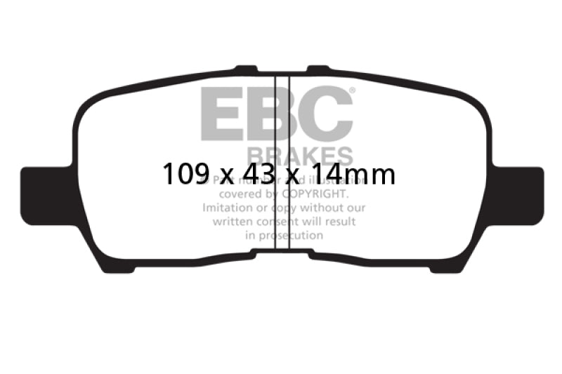 EBC 05-09 Buick Allure (Canada) 3.6 Redstuff Rear Brake Pads - Burkken Auto Parts