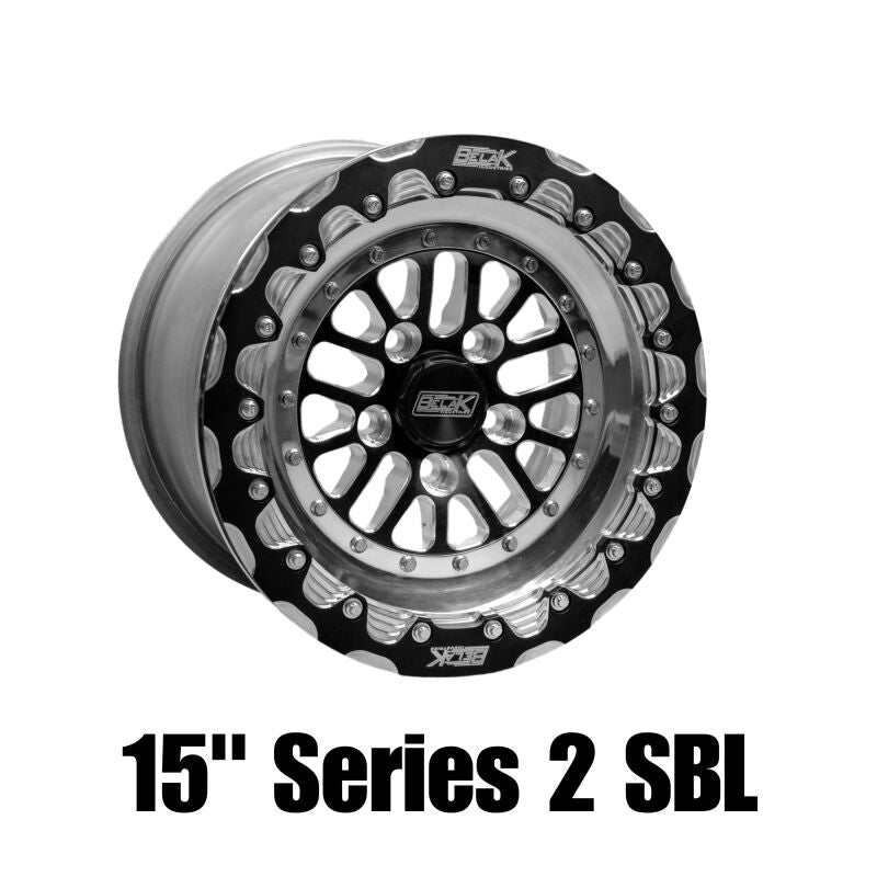 Belak 15x9 / 6in BS / 5x4.75 BP / High Pad / Series 2 Wheel - Single Beadlock Billet Outer Lip - Burkken Auto Parts