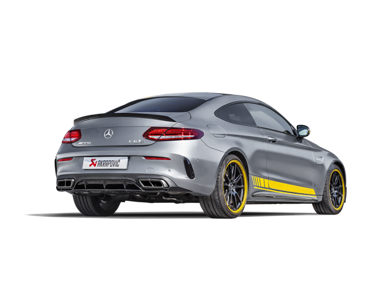 Akrapovic 16-17 AMG C63 Coupe Evolution Line Cat Back (Titanium) w/ Carbon Tips (Req. Link Pipe) - Burkken Auto Parts