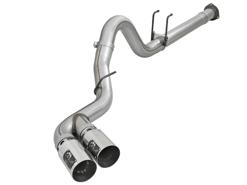 aFe Power 11-14 Ford F250/F350 6.7L Diesel Rebel XD 4in 409 SS DPF-Back Exhaust System - Pol Tips - Burkken Auto Parts