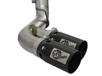 aFe Victory Series 4in 409-SS DPF-Back Exhaust w/ Dual Black Tips 2017 GM Duramax V8-6.6L(td) L5P - Burkken Auto Parts