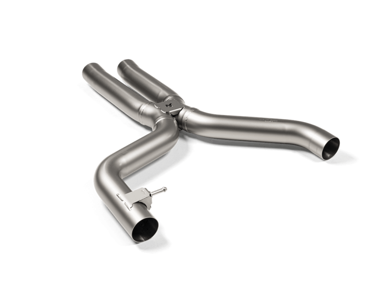 Akrapovic 2021+ BMW G87 M2, G80 M3 &amp; G82 M4 Evolution Short Link pipe w/o Resonator  (Titanium) - Burkken Auto Parts