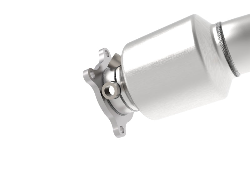 aFe 09-16 Audi A4/A5 (B8) L4-2.0L (t) Twisted Steel 3in. Downpipe - 304 Stainless w/ Cat - Burkken Auto Parts