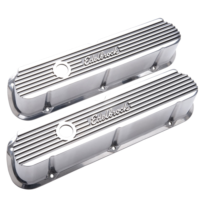 Edelbrock Valve Cover Elite II Series Ford 289-302-351W CI V8 Tall Polished - Burkken Auto Parts