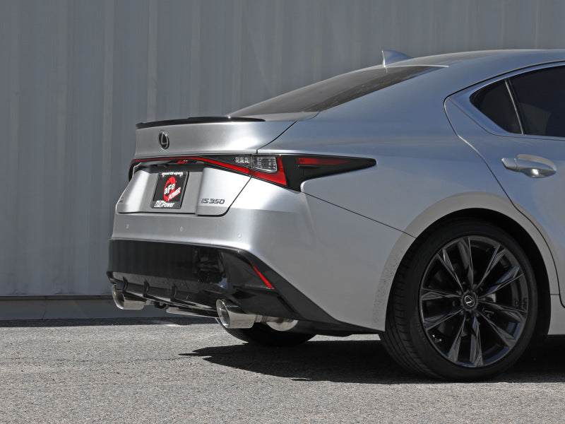 aFe Lexus IS350 14-22 V6-3.5L Takeda Axle-Back Exhaust System- Polished Tip - Burkken Auto Parts