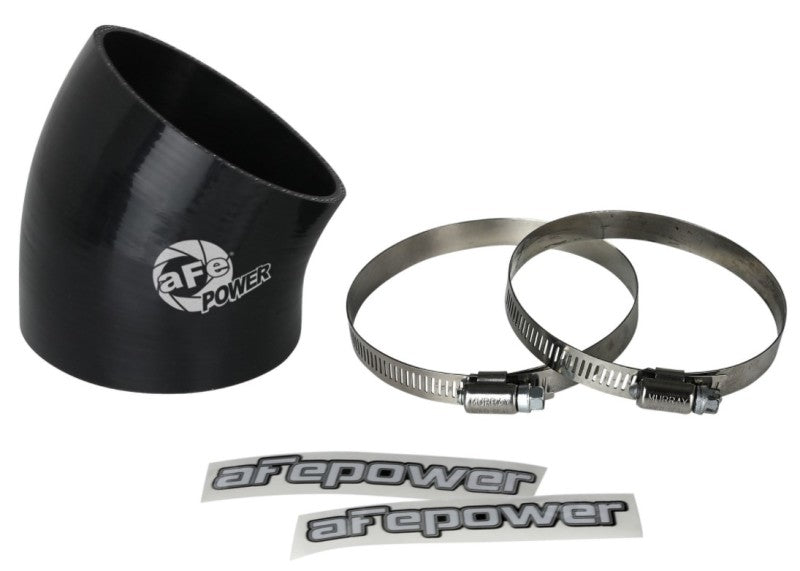 aFe MagnumFORCE Air Intake System Spare Parts Kit 3-1/2in ID x 30 Deg. Silicone Elbow Coupler -Black - Burkken Auto Parts
