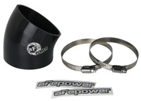 aFe MagnumFORCE Air Intake System Spare Parts Kit 3-1/2in ID x 30 Deg. Silicone Elbow Coupler -Black - Burkken Auto Parts