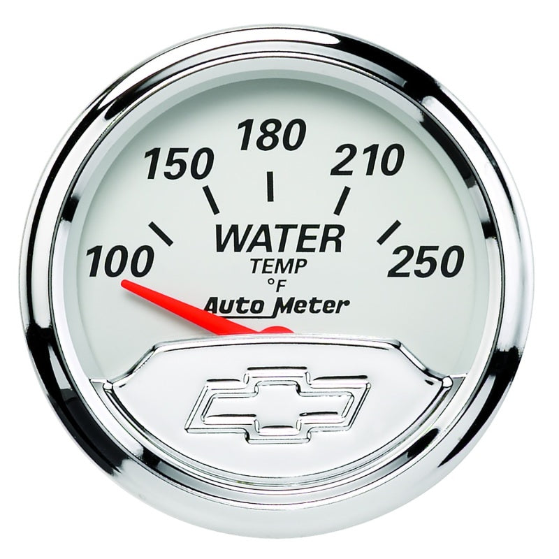 Autometer Chevy Vintage 2in 100-250 Deg F Short Sweep Electronic Water Temp Gauge - Burkken Auto Parts