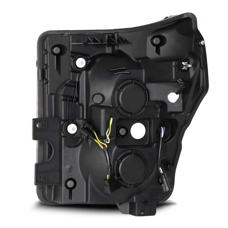 AlphaRex 11-16 Ford F-350 SD NOVA LED Projector Headlights Plank Style Blk w/Activ Light/Seq Signal - Burkken Auto Parts