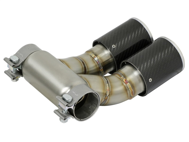 aFe Power 13-14 Porsche Cayman S / Boxster S Carbon Fiber Exhaust Tip Upgrade - Burkken Auto Parts