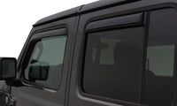 AVS 07-18 Jeep Wrangler Unlimited Ventvisor In-Channel Front & Rear Window Deflectors 4pc - Smoke - Burkken Auto Parts
