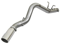 aFe LARGE BORE HD 5in 409-SS DPF-Back Exhaust w/Polished Tip 2017 GM Duramax V8-6.6L (td) L5P - Burkken Auto Parts
