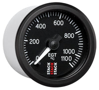 Autometer Stack 52mm 0-1100 Deg C Pro Stepper Motor Exhaust Gas Temp Gauge - Black - Burkken Auto Parts