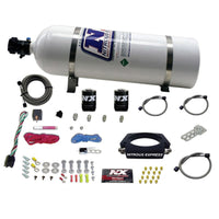 Nitrous Express GM LS 102mm Nitrous Plate Kit (50-400HP) w/15lb Bottle - Burkken Auto Parts