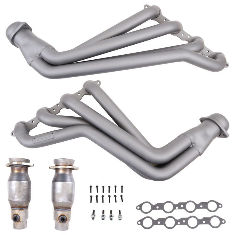 BBK 2010-15 Camaro Ls3/L99 1-7/8 Full-LenGTh Headers W/ High Flow Cats (Titanium Ceramic) - Burkken Auto Parts