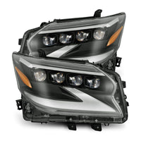 AlphaRex 14-19 Lexus GX 460 NOVA LED Projector Headlights Plank Style Black w/Activ Light/Seq Signal - Burkken Auto Parts