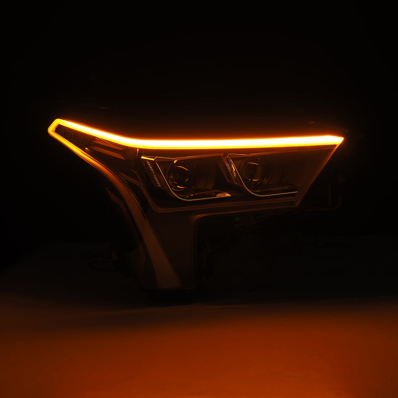 AlphaRex 22-23 Toyota Tundra LUXX-Series Headlights Black w/White DRL - Req 810029 OR 810030 - Burkken Auto Parts