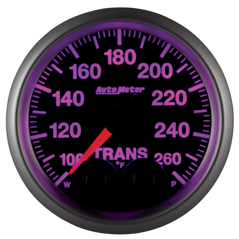 Autometer Elite 52mm 100-260 Degress F Trans Temperature Peak and Warn Gauge w/ Electonic Control - Burkken Auto Parts