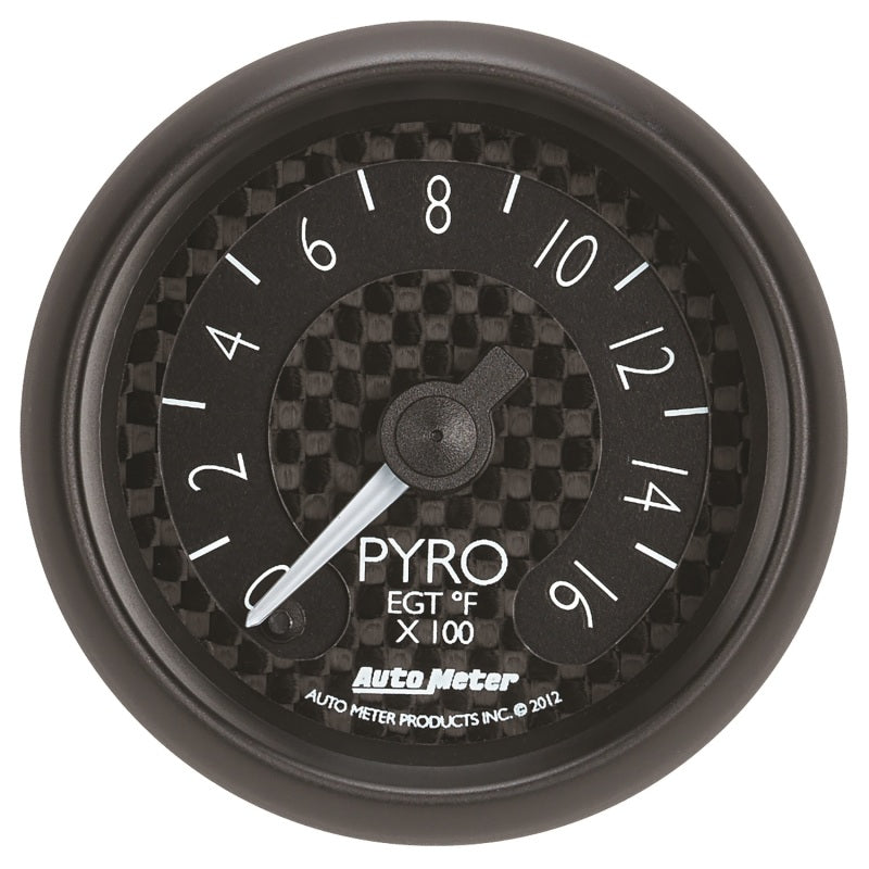 Autometer GT Series 52mm Full Sweep Electronic 0-1600 Deg F EGT/Pyrometer Gauge - Burkken Auto Parts