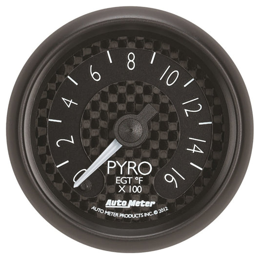 Autometer GT Series 52mm Full Sweep Electronic 0-1600 Deg F EGT/Pyrometer Gauge - Burkken Auto Parts