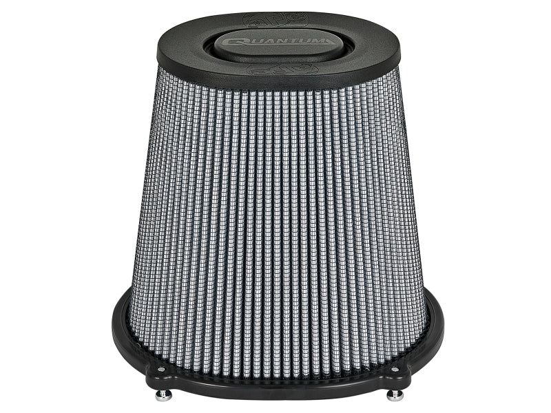 aFe Quantum Pro DRY S Air Filter Flat Top - 5in Flange x 9in Height - Burkken Auto Parts