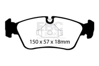 EBC 99-02 BMW Z3 2.5 Greenstuff Front Brake Pads - Burkken Auto Parts