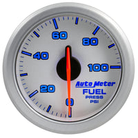 Autometer Airdrive 2-1/6in Fuel Pressure Gauge 0-100 PSI - Silver - Burkken Auto Parts