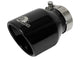 aFe MACH Force-Xp 409 SS Clamp-On Exhaust Tip 2.5in. Inlet / 4in. Outlet / 6in. L - Black - Burkken Auto Parts