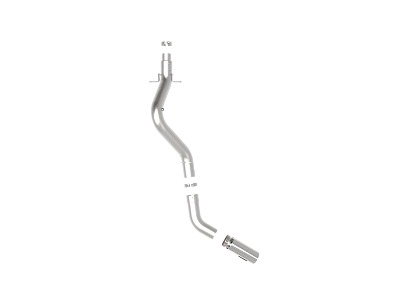 aFe Large Bore-HD 5 IN 409 SS DPF-Back Exhaust System w/Polished Tip 20-23 GM Truck V8-6.6L - Burkken Auto Parts