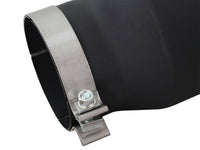 aFe MACHForce XP 5in 304 Stainless Steel Exhaust Tip 5 In x 7 Out x 12L in Bolt On Right - Black - Burkken Auto Parts