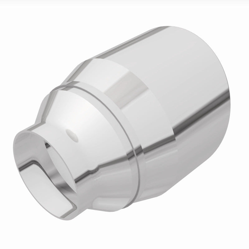 MagnaFlow Tip Stainless Double Wall Round Single Outlet Polished 4.5in DIA 2.5in Inlet 5.75in Length - Burkken Auto Parts