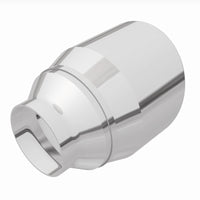 MagnaFlow Tip Stainless Double Wall Round Single Outlet Polished 4.5in DIA 2.5in Inlet 5.75in Length - Burkken Auto Parts