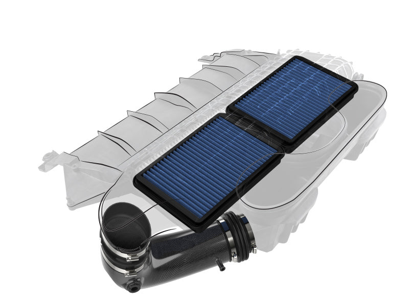 aFe Super Stock Carbon Fiber Pro 5R Induction System 2021 RAM 1500 TRX V8-6.2L SC - Burkken Auto Parts