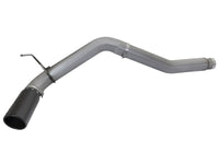 aFe LARGE BORE HD 5in DPF-Back SS Exhaust w/ Black Tip 2016 Nissan Titan 5.0L V8 (td) CC SB - Burkken Auto Parts