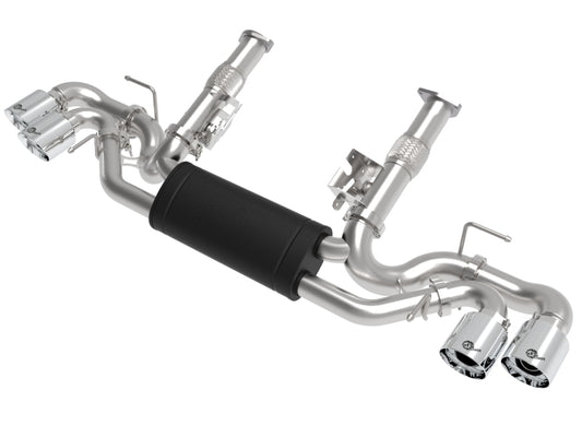 aFe MACH Force-Xp 2-1/2in 304SS Cat-Back 2020 Chevy Corvette (C8) 6.2L - Polished Tip - Burkken Auto Parts