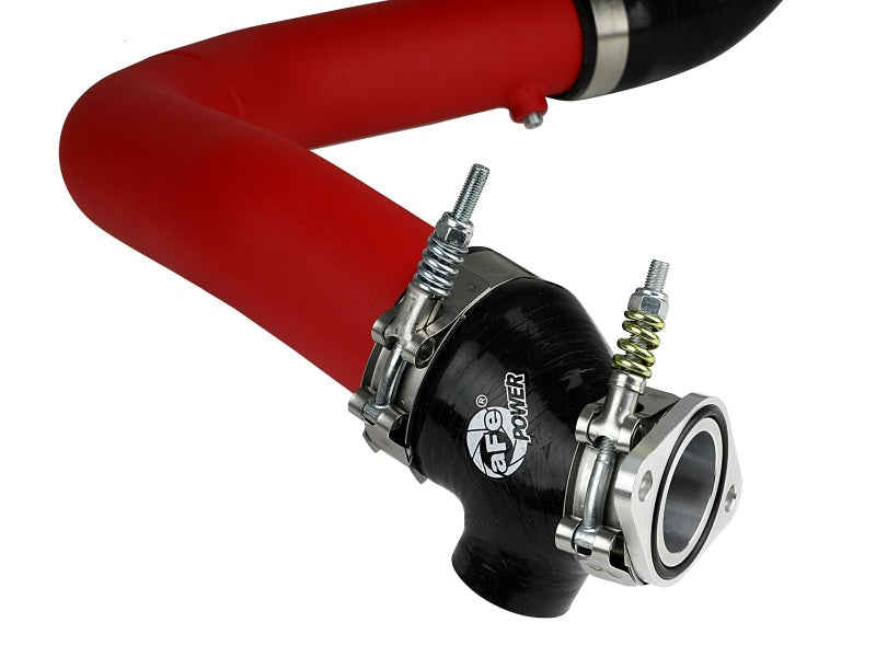 aFe BladeRunner 2.5in Aluminium Hot Side Charge Pipe 15-20 Subaru WRX 2.0T - Red - Burkken Auto Parts