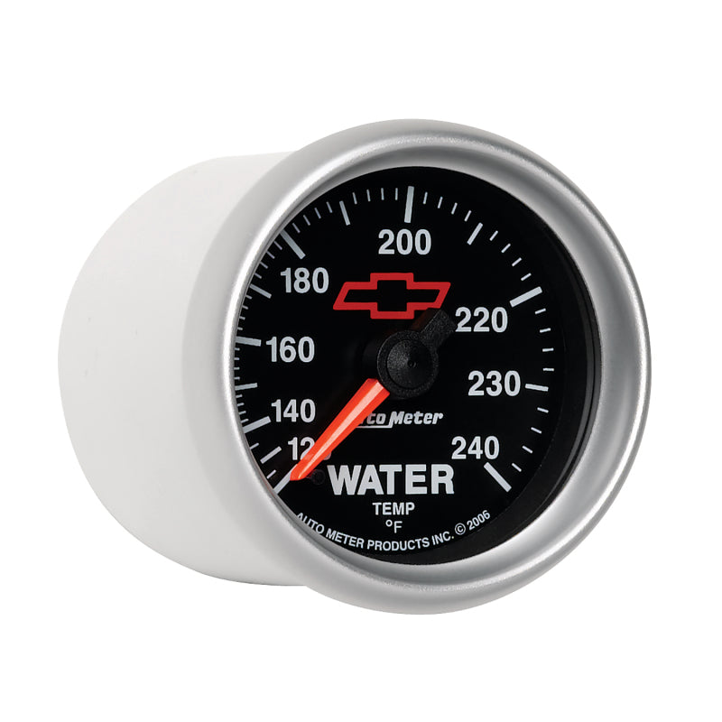 Autometer Sport-Comp II 2-1/16in 120-240 Deg Mechanical Water Temp Gauge - Bowtie Black - Burkken Auto Parts