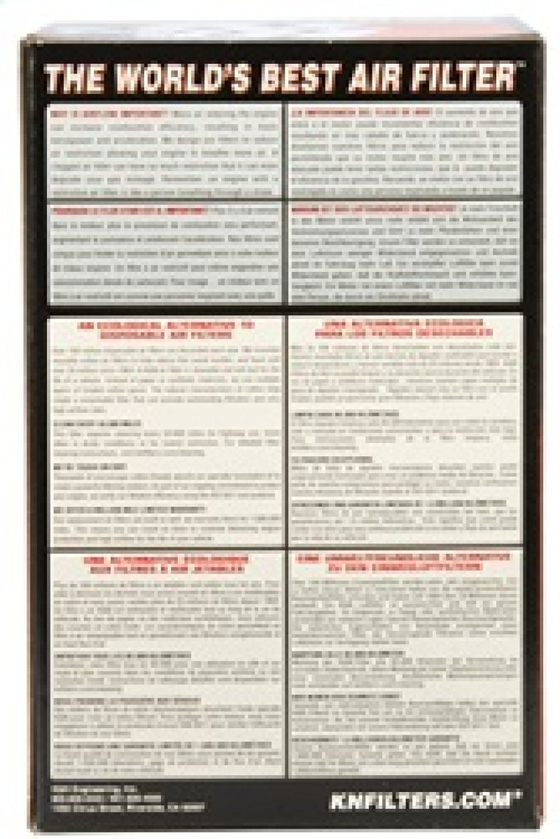 K&N Filter Universal Filter Round Straight 2.75in Flange ID / 4in OD / 6in Height / 20 deg Angle - Burkken Auto Parts