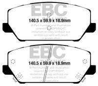 EBC 2019+ Hyundai Veloster (2nd Gen) 2.0L Turbo N Greenstuff Front Brake Pads - Burkken Auto Parts