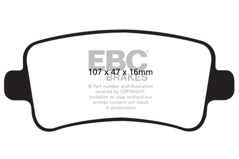 EBC 10+ Buick Allure (Canada) 3.0 Greenstuff Rear Brake Pads - Burkken Auto Parts