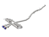 aFe Takeda 3in 304 SS Cat-Back Exhaust System w/Blue Flame Tips 17-20 Honda Civic Sport L4-1.5L (t) - Burkken Auto Parts
