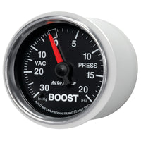 Autometer GS 52mm 30 in Hg/20 psi Mechanical Vacuum/Boost Gauge - Burkken Auto Parts