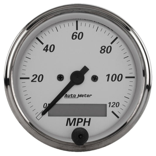 Autometer American Platinum 3-1/8in 0-120mph Electronic In-Dash Programmable Speedometer - Burkken Auto Parts