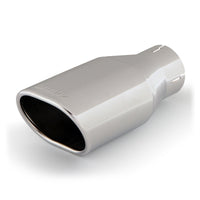 Banks Power Tailpipe Tip Kit - SS Obround Angle Cut - Chrome - 2.5in Tube 3.13in X 3.75in X 11in - Burkken Auto Parts