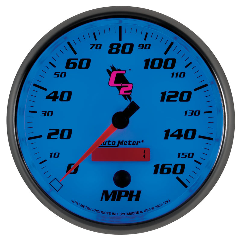 Autometer C2 5 inch 160MPH In-Dash Electronic Programmable Speedometer - Burkken Auto Parts