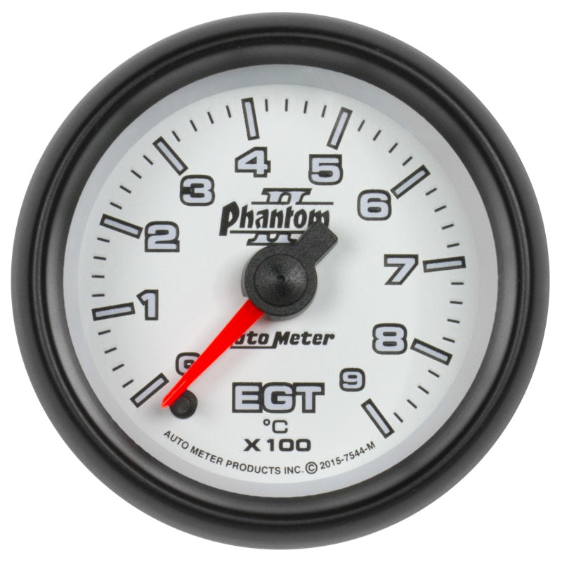 Autometer Phantom II Gauge Pyrometer (Egt) 2 1/16in 900c Digital Stepper Motor Phantom II - Burkken Auto Parts