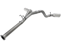 aFe LARGE BORE HD 4in 409-SS DPF-Back Exhaust w/Polished Tip 11-14 Ford Diesel Trucks V8-6.7L (td) - Burkken Auto Parts